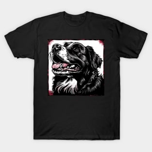 Retro Art Newfoundland dog Dog Lover T-Shirt